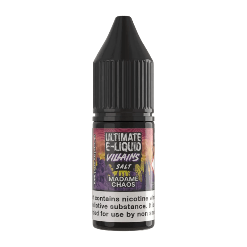 Madame Chaos Villains Nic Salt E-Liquid by Ultimate Juice