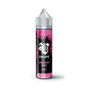 Unicorn Milk 50ml Short Fill E-Liquid V Drops - Black Range