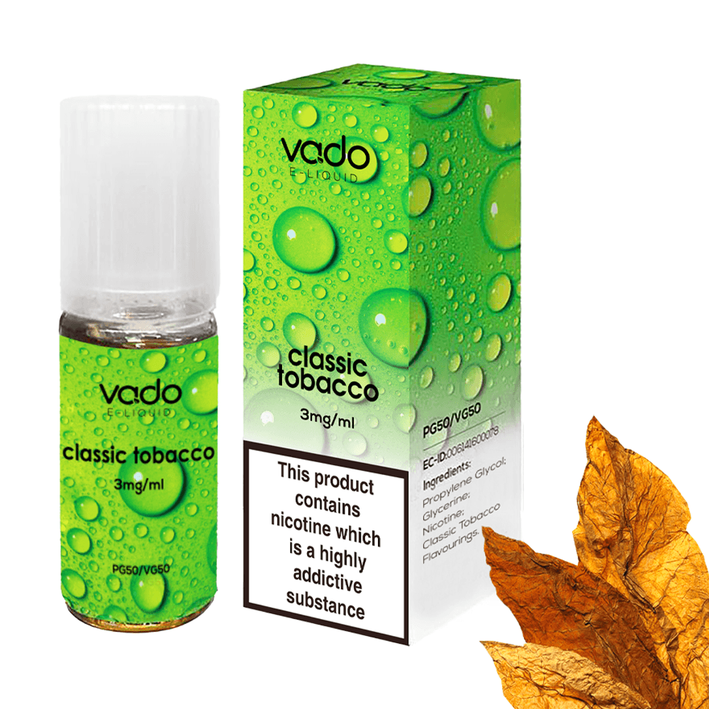 Classic Tobacco E-Liquid by Vado | 10ml Freebase