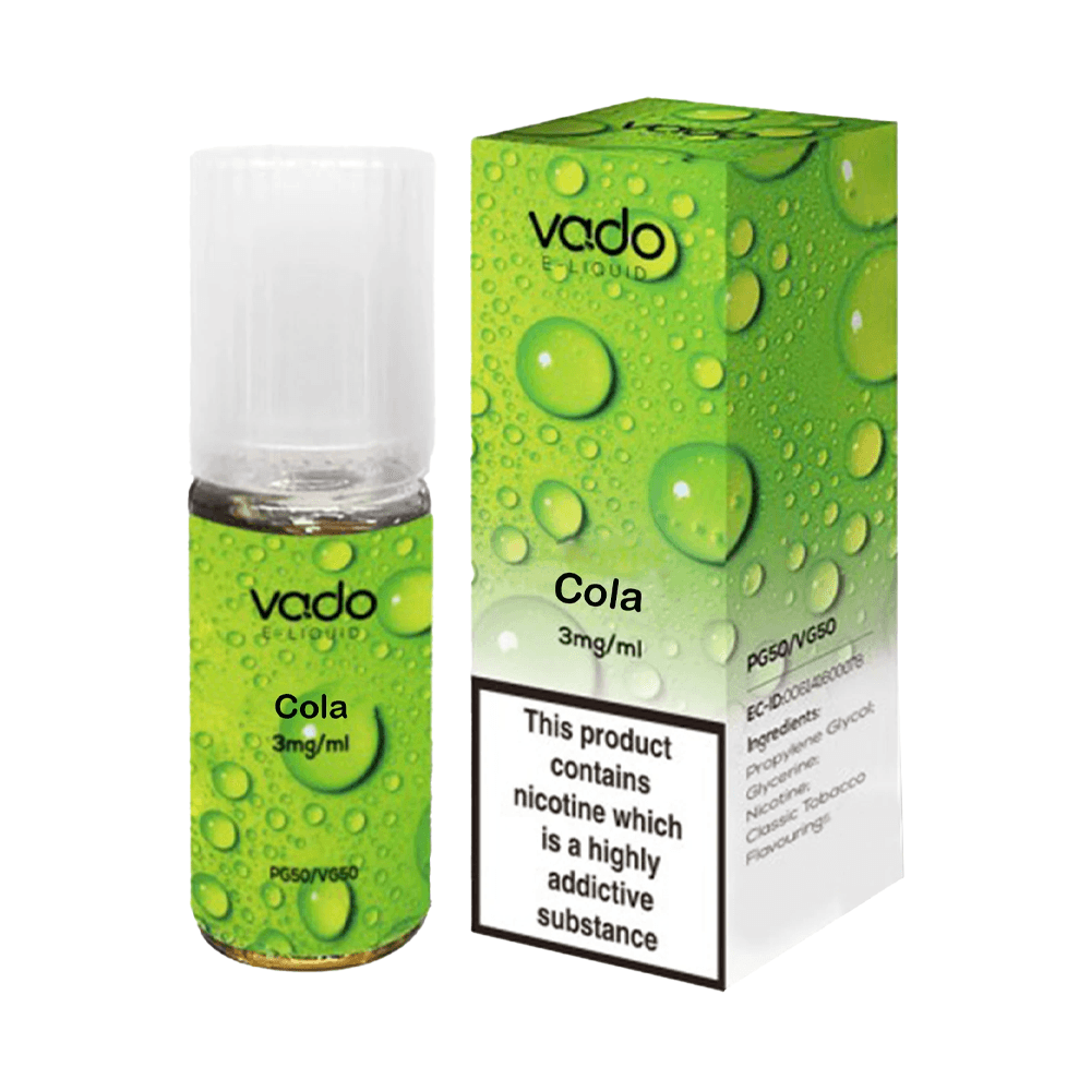 Cola E-Liquid by Vado | 10ml Freebase | 3mg 6mg 12mg 18mg  Vape 360 Uk