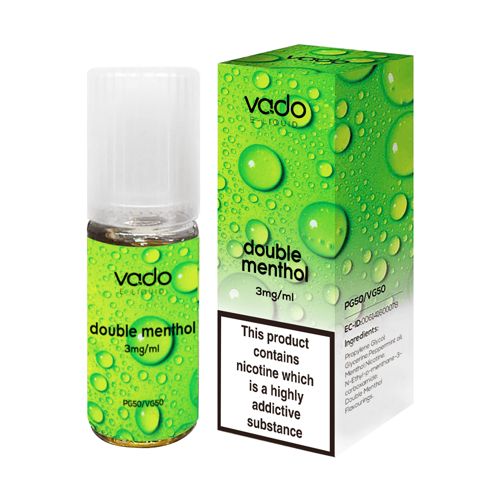 Double Menthol E-Liquid by Vado | 10ml Freebase | 3mg 6mg 12mg 18mg Vape 360 Uk Double Menthol E-Liquid by Vado | 10ml Freebase | 3mg 6mg 12mg 18mg Vape 360 Uk