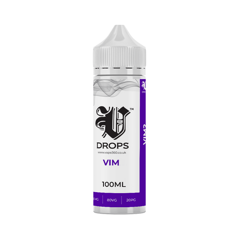 Vim 100ml E-Liquid by V Drops White Range