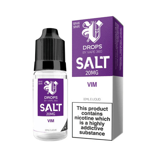 Vim Nic Salt E-Liquid by V Drops - White Range