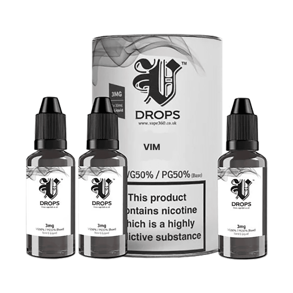 Vim 3xE-Liquid by V Drops - White Range