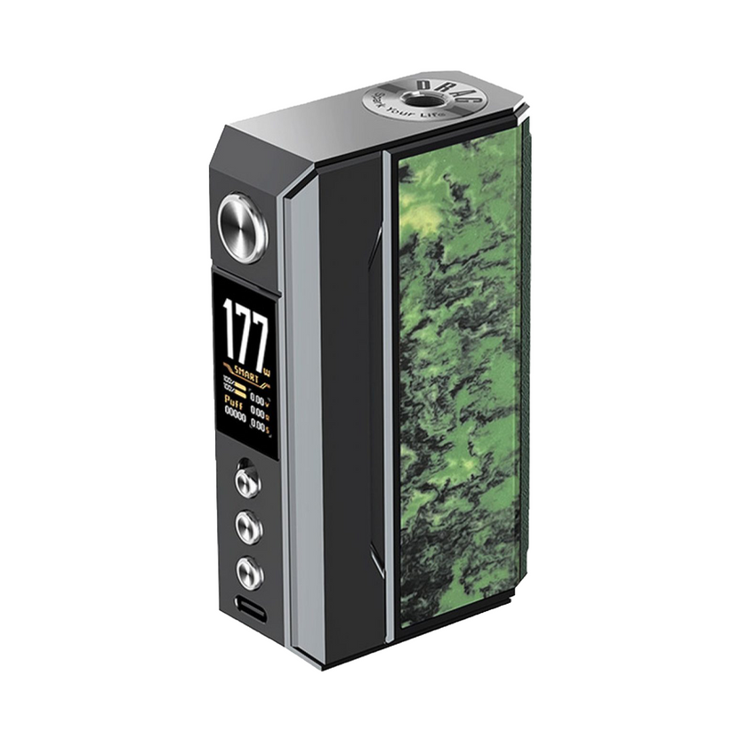 VooPoo Drag 4 Box Mod - Gun Metal + Forest Green