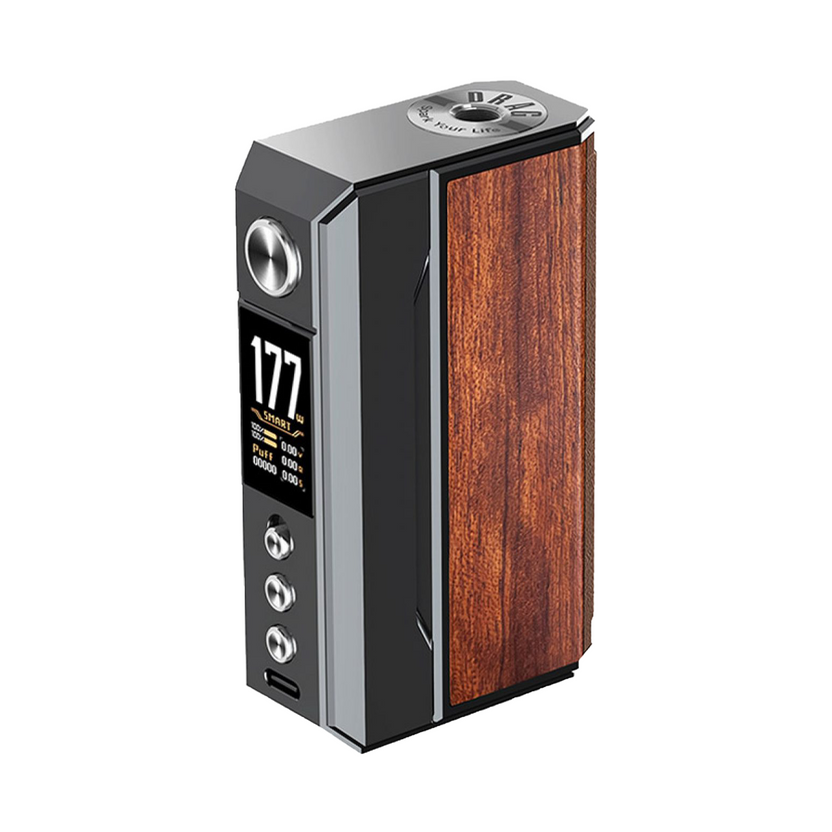 VooPoo Drag 4 Box Mod - Gun Metal + Rosewood