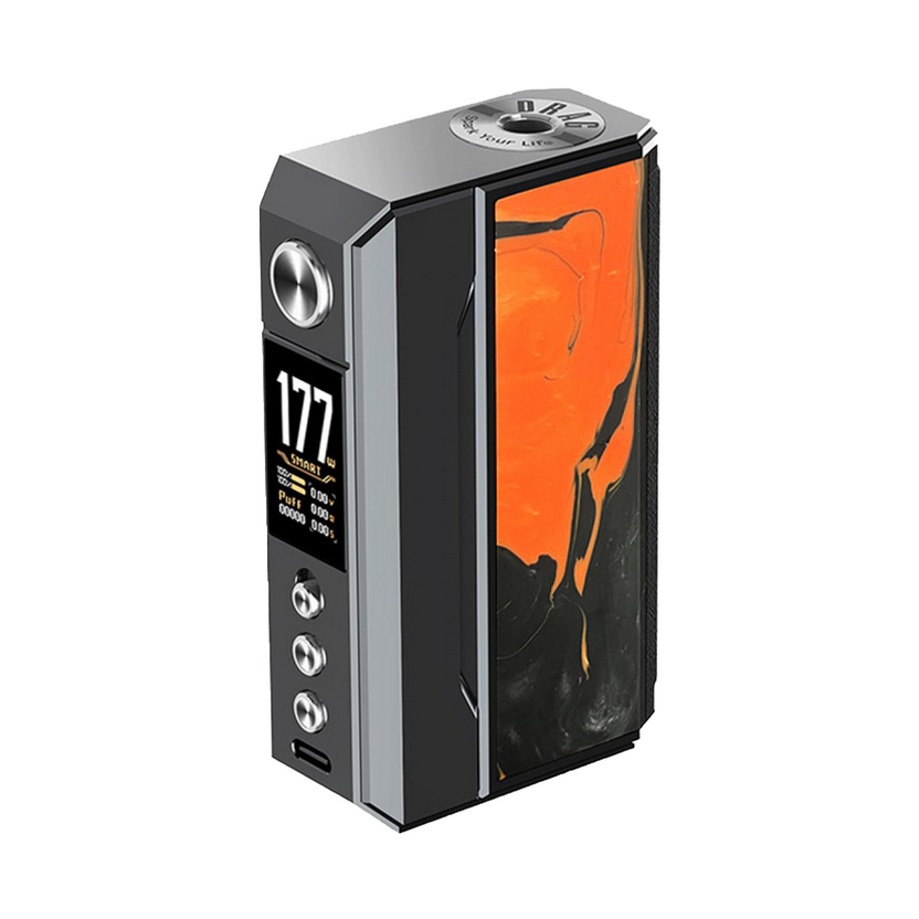 VooPoo Drag 4 Box Mod - Gun Metal + Tropical Orange