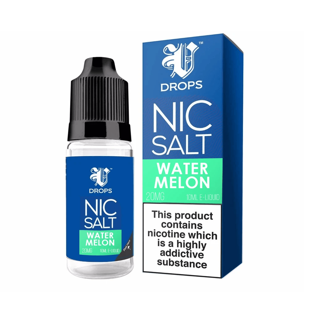 Watermelon Nic Salt E-Liquid V Drops - Rainbow Range