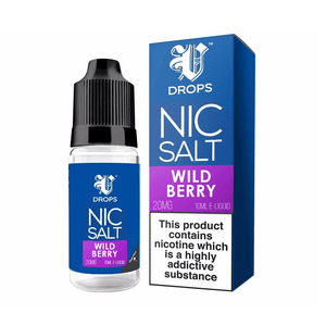 Wild Berry Nic Salt E-Liquid V Drops - Rainbow Range