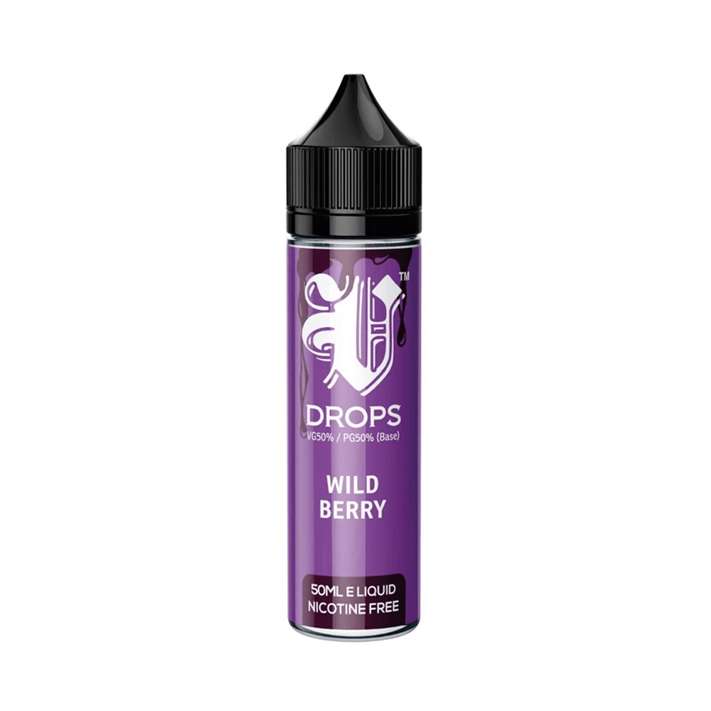 Wildberry 50ml Short Fill E-Liquid V Drops - Rainbow Range