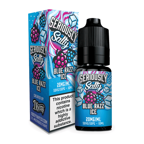 Blue Razz Ice Nic Salt E-Liquid By Seriously Salty