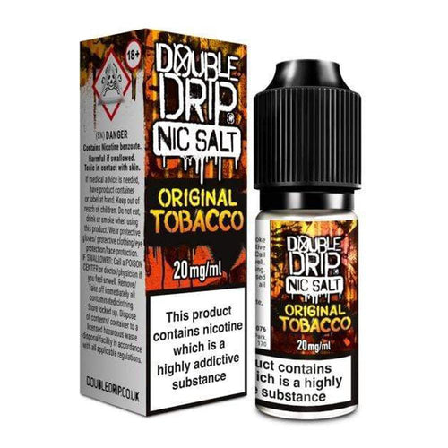 Original Tobacco Nic Salt E Liquid By Double Drip