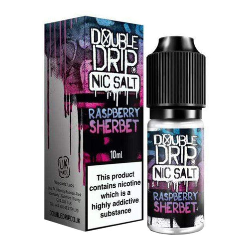 Raspberry Sherbet Nic Salt E Liquid By Double Drip