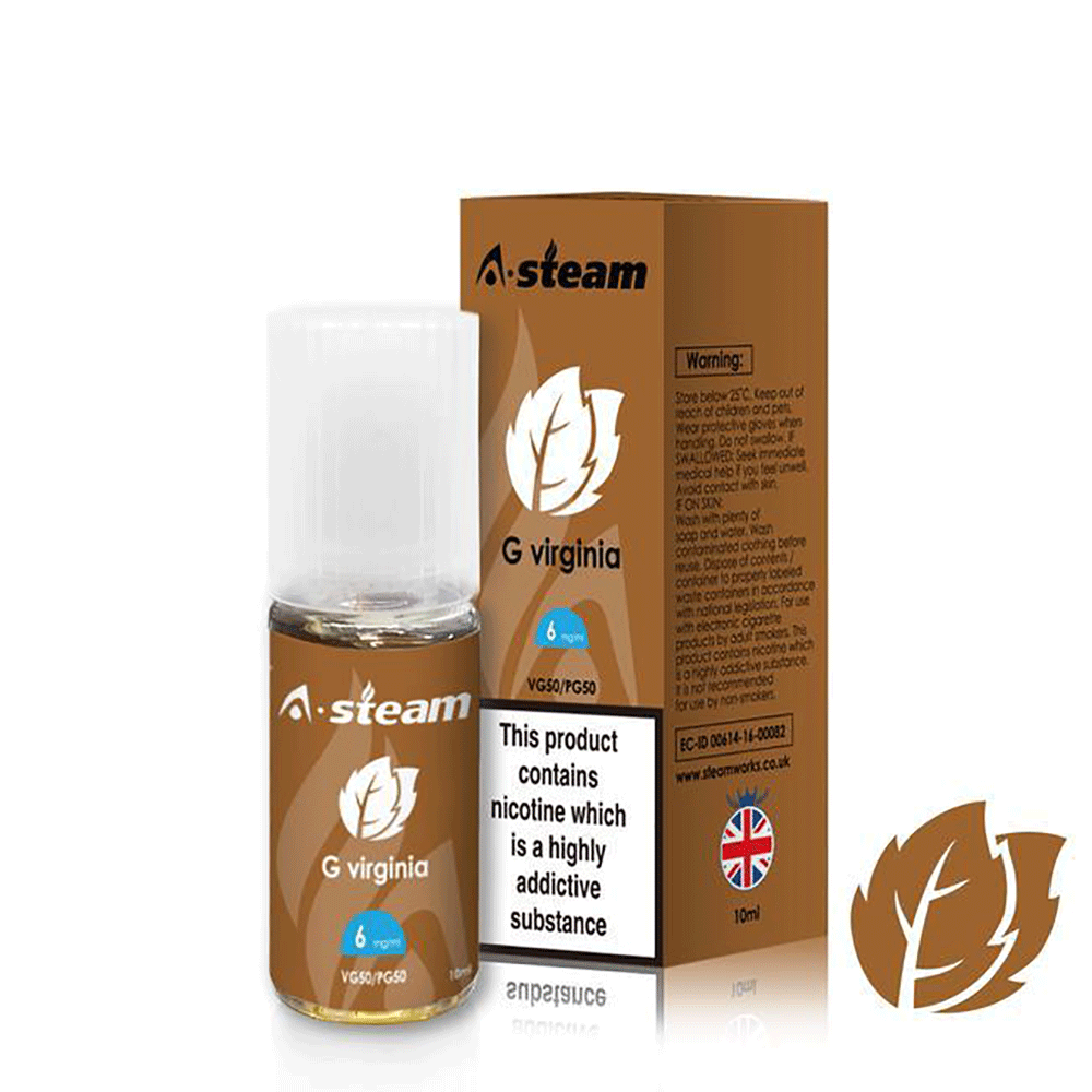 A Steam G Virginia 10ml E-Liquid  Vape 360 Uk