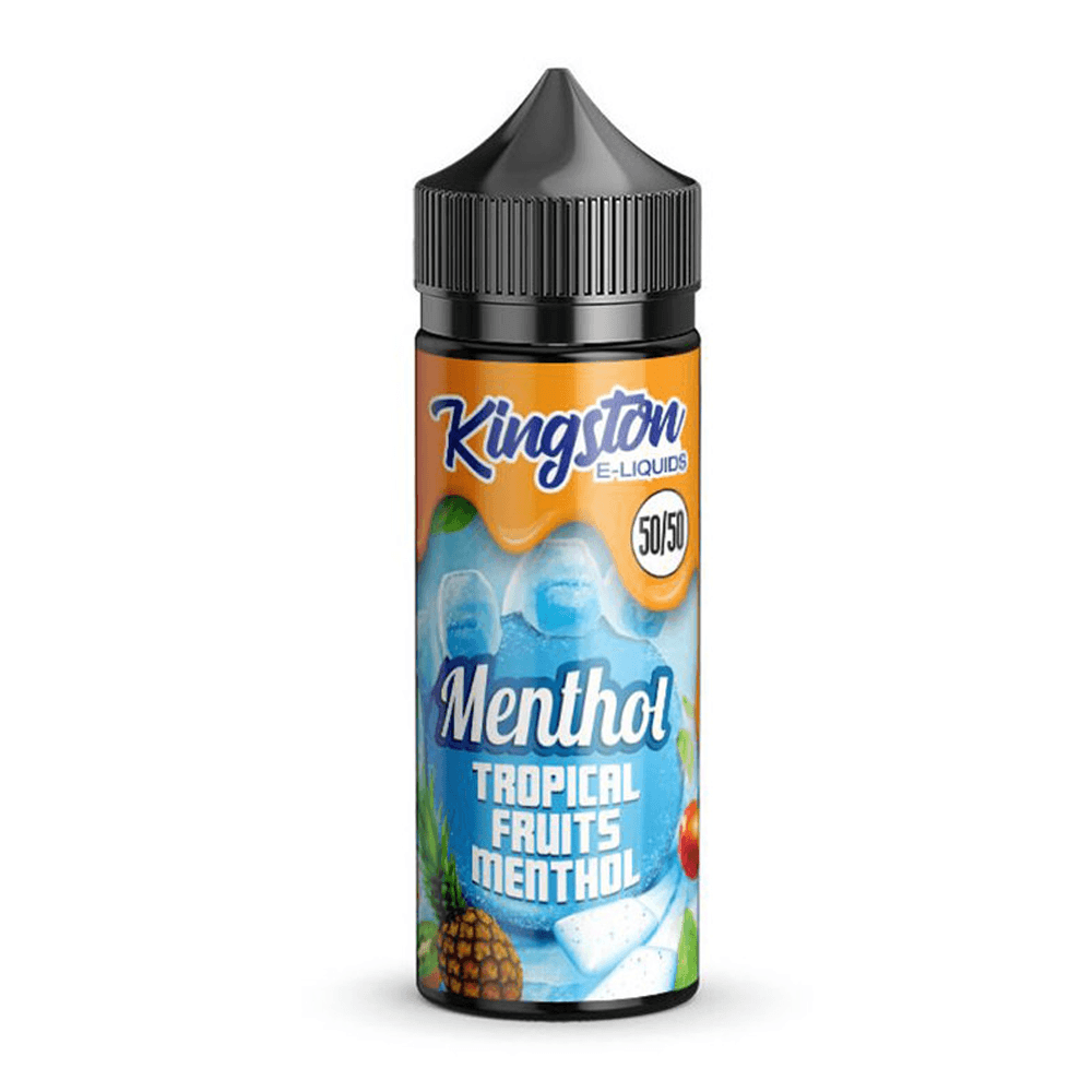 Tropical Fruits Menthol 50/50 100ml Shortfill E-Liquid by Kingston