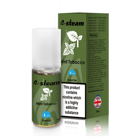 Mint Tobacco E Liquid By A Steam