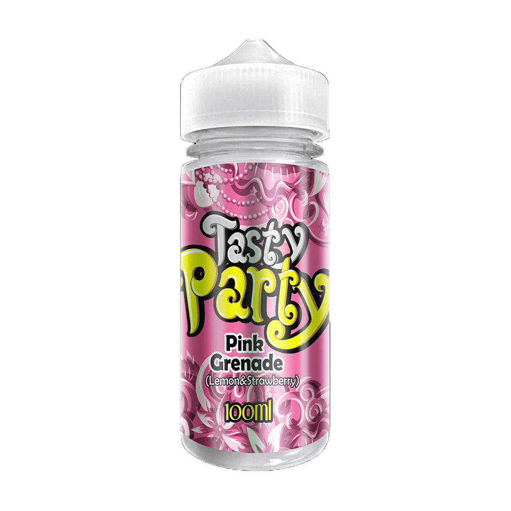Pink Grenade 100ml Shortfill E-Liquid By Tasty Party  Vape 360 Uk