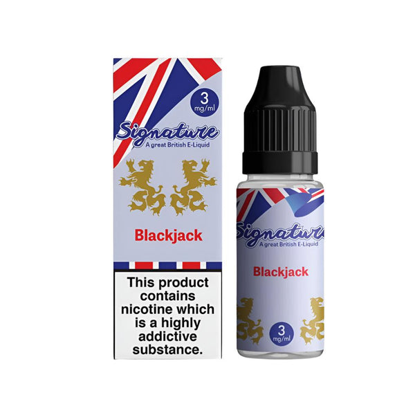 Black Jack E Liquid By Signature | 10ml | 50/50 Freebase Vape 360 Uk Black Jack E Liquid By Signature | 10ml | 50/50 Freebase Vape 360 Uk