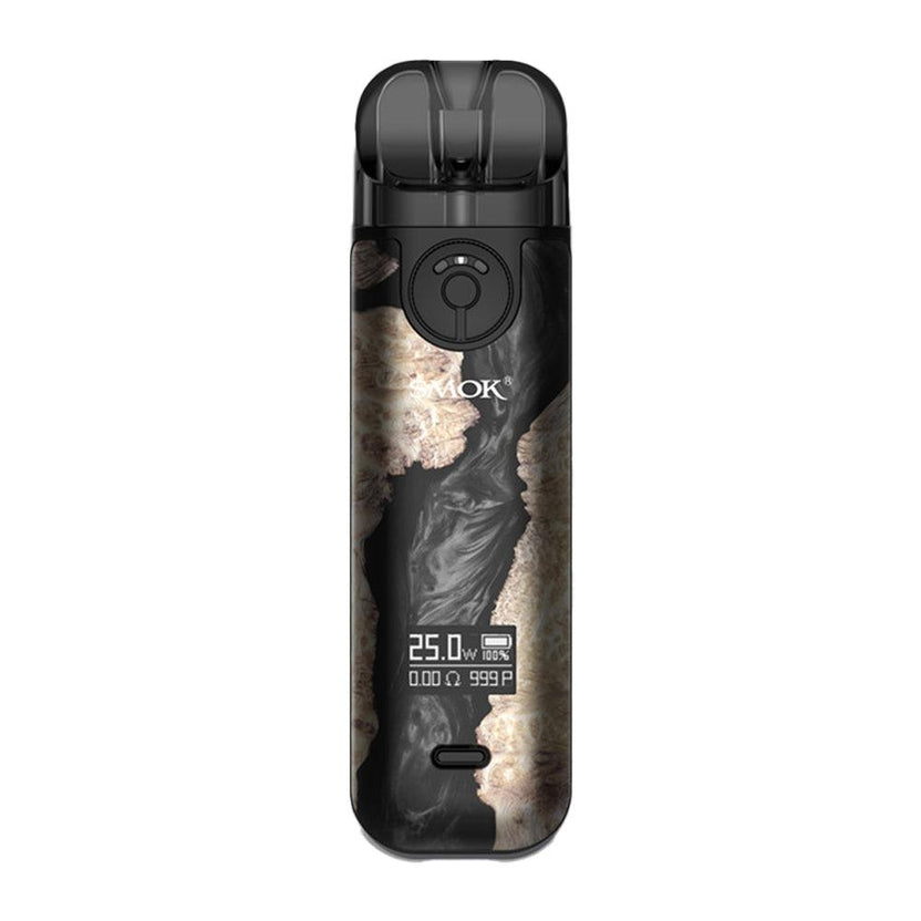 Smok Novo 4 Pod Vape Kit - Free E-Liquid - Black Stabilizing Wood