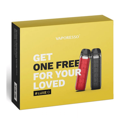 Vaporesso Luxe Q Pod Vape Kit Bundle Kit / Black + Red (Twin Pack)